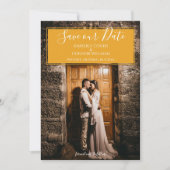 Modernes Foto Save the Date | Marigold (Vorderseite)