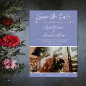 Modernes Foto Save the Date | Periwinkle