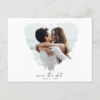 Modernes Foto Save the Date PostCard