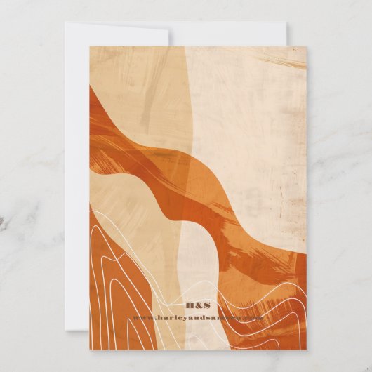 Modernes Foto Save the Date, Retro-Design Einladung (Rückseite)