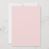 Modernes Foto Save the Date | Rosa (Rückseite)