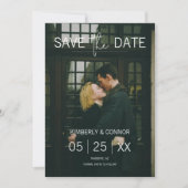 Modernes Foto Save the Date | weiß (Vorderseite)