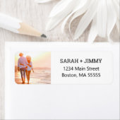 Modernes Foto Schwarze Script Rücksendeadresse (Insitu)