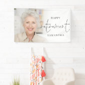 Modernes Foto Script Happy Retirement Banner (Insitu)