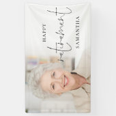 Modernes Foto Script Happy Retirement Banner (Vertikal)