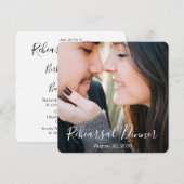 Modernes Foto Script Probe Dinner Einladung (Vorne/Hinten)