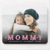 Modernes Foto Script 'We Liebe You - Mommy' Mousepad (Vorne)