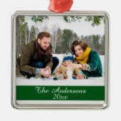 Modernes Foto Silver Ornament Aus Metall (Vorne)