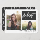 modernes Foto-Skript farbig Ankündigung (Vorne/Hinten)