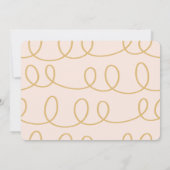 modernes Foto-Skript farbig Einladung (Rückseite)