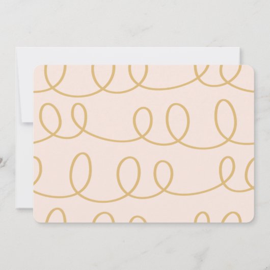 modernes Foto-Skript farbig Einladung (Rückseite)