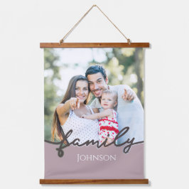 Modernes Foto-Skript Trendy Keepake Wandteppich Mit Holzrahmen