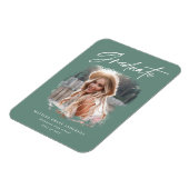 Modernes Foto-Skript zeitgenössischer Abschluss gr Magnet (Linke Seite)