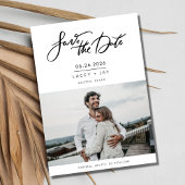 Modernes Foto-SkriptWedding Save the Date