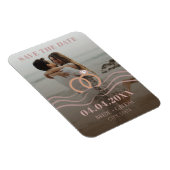 Modernes Foto speichern Sie die Datums-Magnet-Kart Magnet (Rechte Seite)