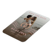 Modernes Foto speichern Sie die Datums-Magnet-Kart Magnet (Linke Seite)