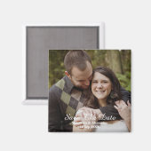 Modernes Foto speichert das Datumsfenster Magnet (Vorderseite/Rückseite)