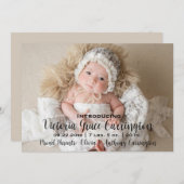 Modernes Foto - Staaten Geburtsdatum Ankündigung (Vorne/Hinten)