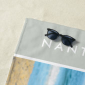 Modernes Foto Stilvolle Typografie Ozean Strandtuch (Beispiel)