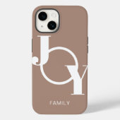 Modernes Foto Taupe Case-Mate iPhone Hülle (Rückseite)