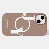 Modernes Foto Taupe Case-Mate iPhone Hülle (Rückseite (Horizontal))