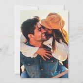 📸 Modernes Foto Terra Cotta Lässig Wedding Einladung (Rückseite)