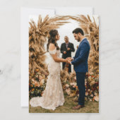 Modernes Foto Tint Overlay Script Serif Hochzeit Einladung (Rückseite)