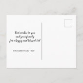 Modernes Foto Typografie Eid Mubarak - Postkarte (Rückseite)