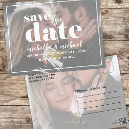 Modernes Foto Typografie fett Einfach Minimalistis Postkarte