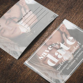 Modernes Foto Typografie fett Einfach Minimalistis Postkarte