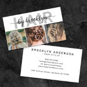 Modernes Foto Typografie Hair Stylist Visitenkarte