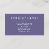 Modernes Foto Typografie Nail Artist Visitenkarte (Rückseite)