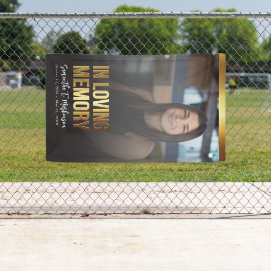 Modernes Foto- und Beerdigungsprogramm Banner (Insitu)