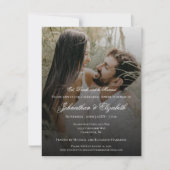 Modernes Foto und Black Overlay Probe Dinner Einladung (Vorderseite)