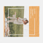 Modernes Foto und ein gutes Erntedankfest Fleecedecke (Vorderseite (Horizontal))