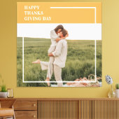 Modernes Foto und ein gutes Erntedankfest Leinwanddruck (Insitu (Wohnzimmer))