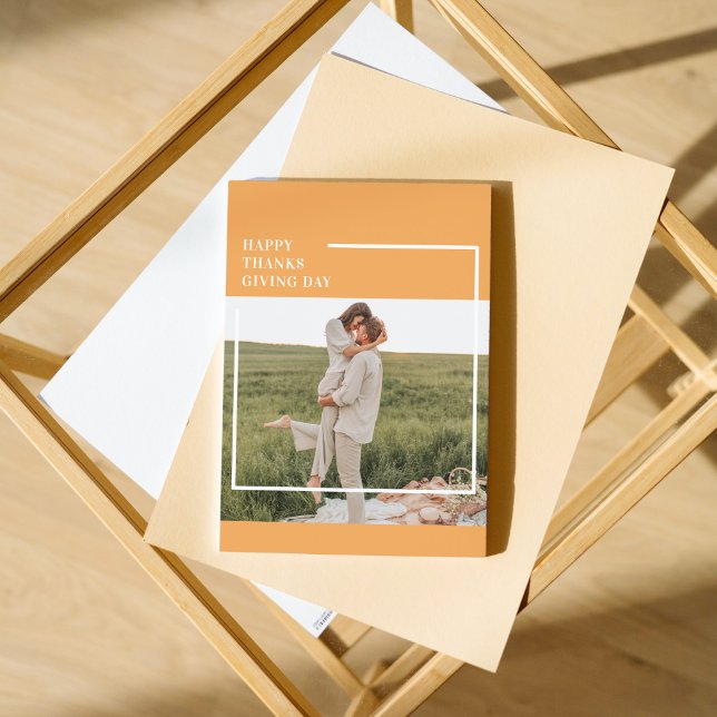 Modernes Foto und ein gutes Erntedankfest Magnetkarte (Von Creator hochgeladen)