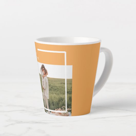 Modernes Foto und ein gutes Erntedankfest Milchtasse (Rechte Ecke)