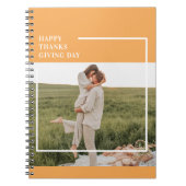 Modernes Foto und ein gutes Erntedankfest Notizblock (Vorderseite)