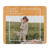 Modernes Foto und ein gutes Erntedankfest Schneidebrett (Vorderseite)