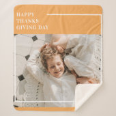 Modernes Foto und ein gutes Erntedankfest Sherpadecke (Vorderseite)