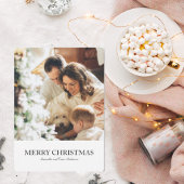 Modernes Foto und frohe Weihnachten