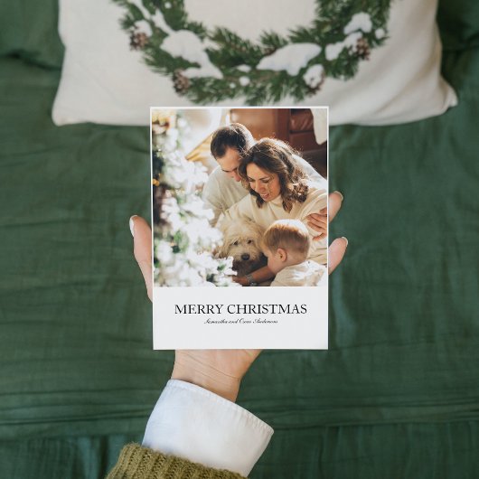 Modernes Foto und frohe Weihnachten