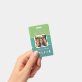 Modernes Foto und Name Personalausweis Ausweis (Handheld)