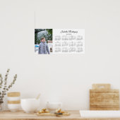Modernes Foto und Name Personalisiert 2020 Kalende Poster (Küche)