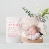 Modernes Foto und Party Einladung (Stehend Vorderseite)