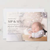 Modernes Foto und Party Einladung (Vorderseite)