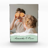 Modernes Foto und Personalisierter Name Minze Gesc (Vorderseite)