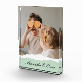 Modernes Foto und Personalisierter Name Minze Gesc (Rechts)