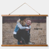 Modernes Foto und Textwahrheit Wandteppich Mit Holzrahmen (Vorne)